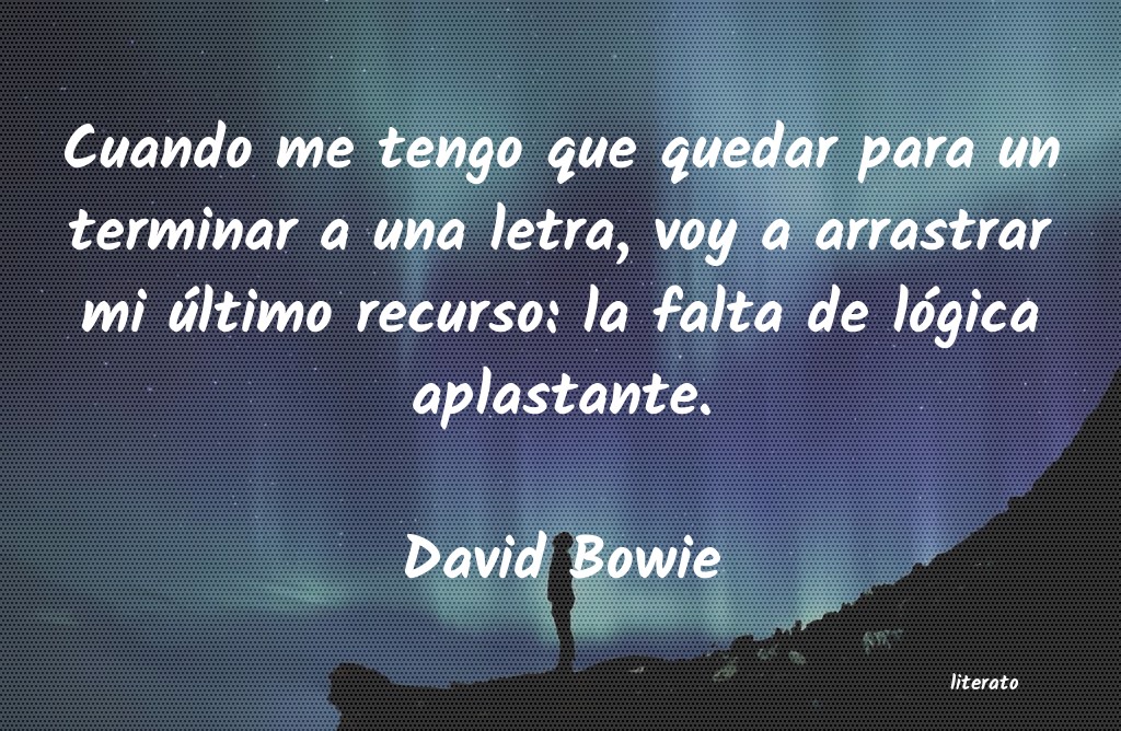 frases de David Bowie