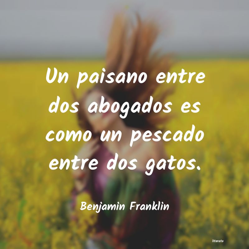 Frases de Benjamin Franklin