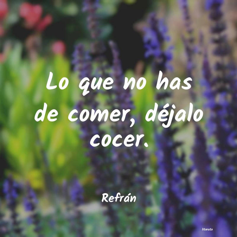 Frases de Refrán