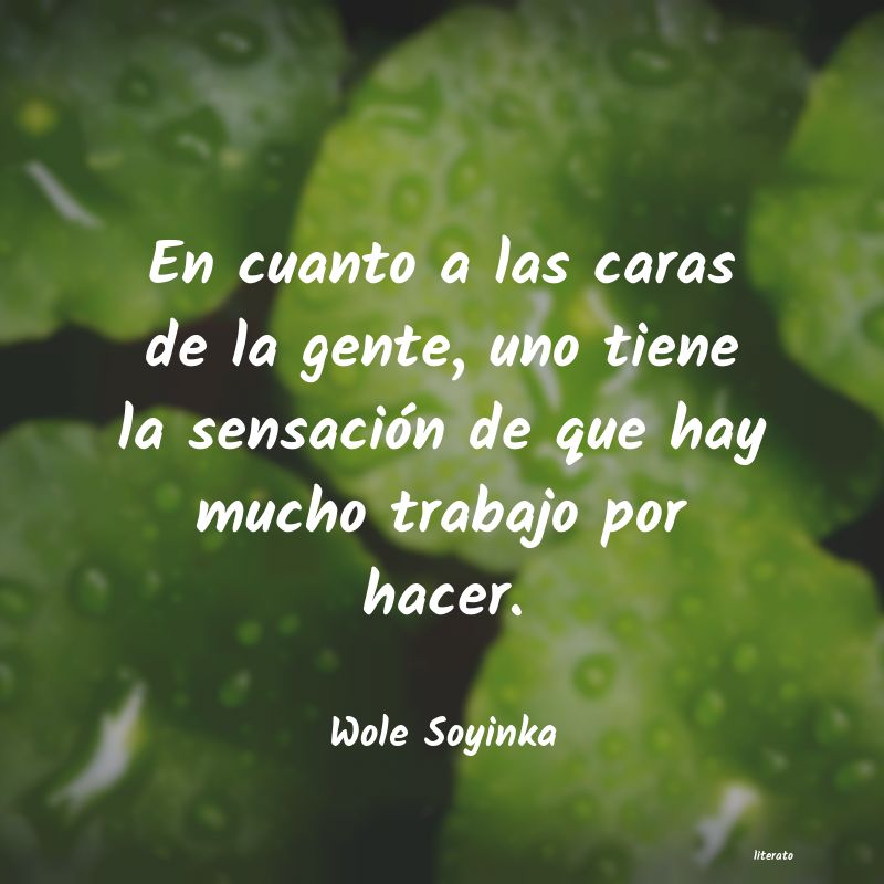 frases de Wole Soyinka