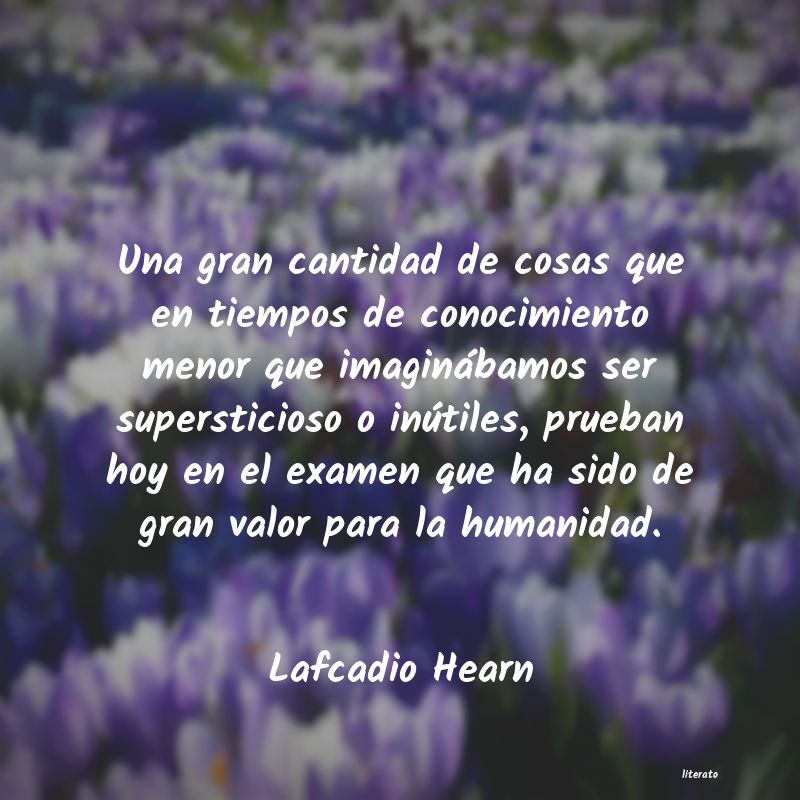 Frases de Lafcadio Hearn