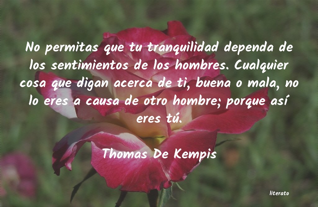 frases de Thomas De Kempis