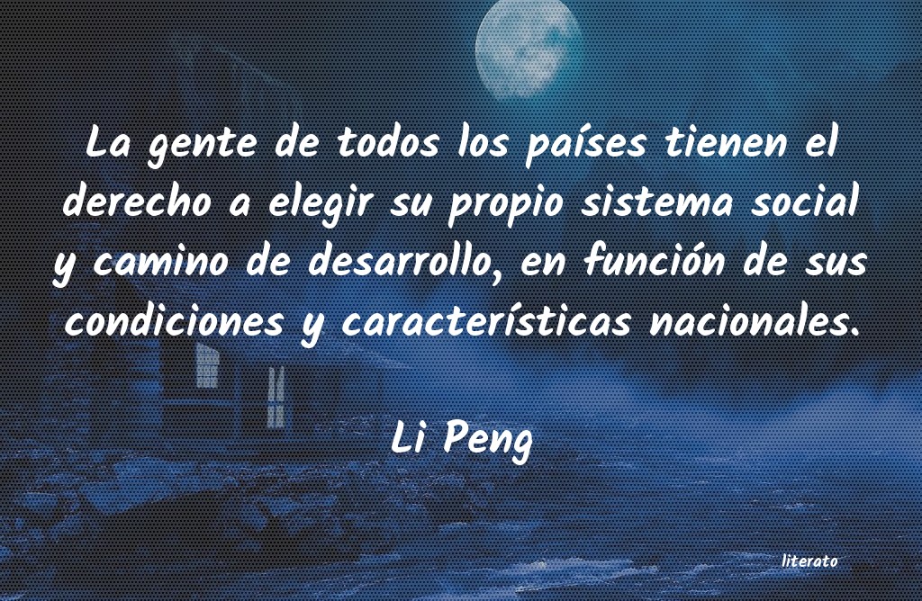 frases de Li Peng