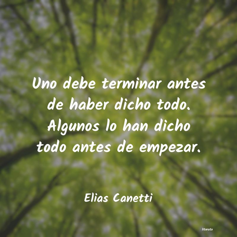 Frases de Elias Canetti