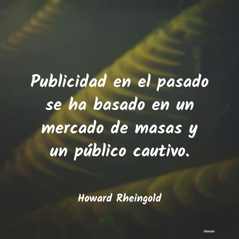 <ol class='breadcrumb' itemscope itemtype='http://schema.org/BreadcrumbList'>
<li itemprop='itemListElement'><a href='/autores/'>Autores</a></li>
<li itemprop='itemListElement'><a href='/autor/howard_rheingold/'>howard rheingold</a></li>
</ol>