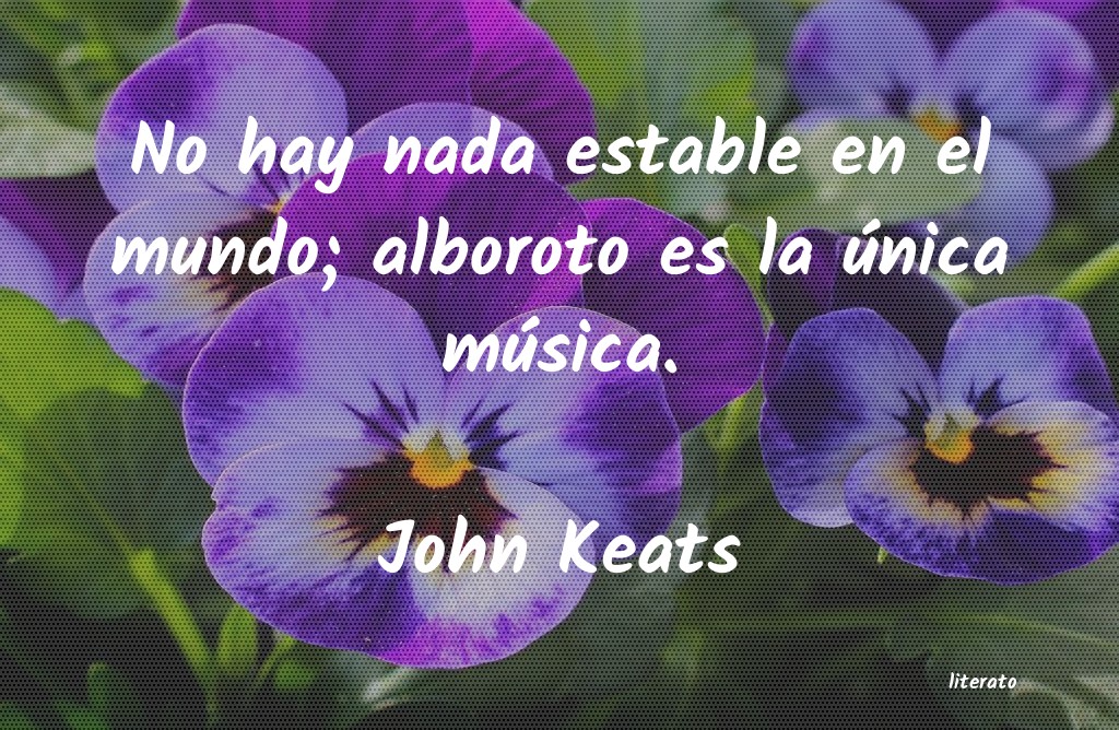 Frases de John Keats