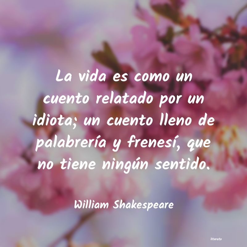 no es digno de saborear la miel shakespeare