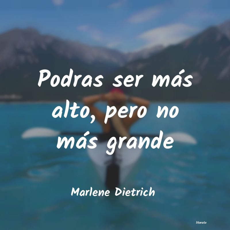frases de Marlene Dietrich