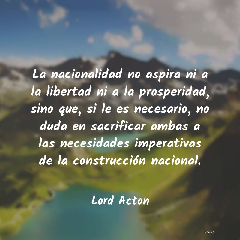 Frases de Lord Acton