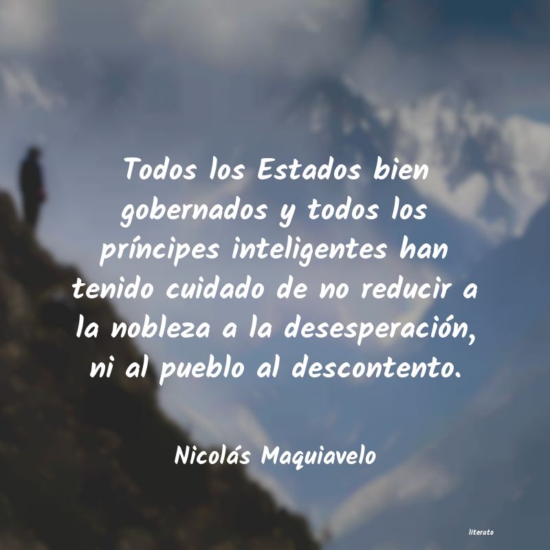 Frases de Nicolás Maquiavelo