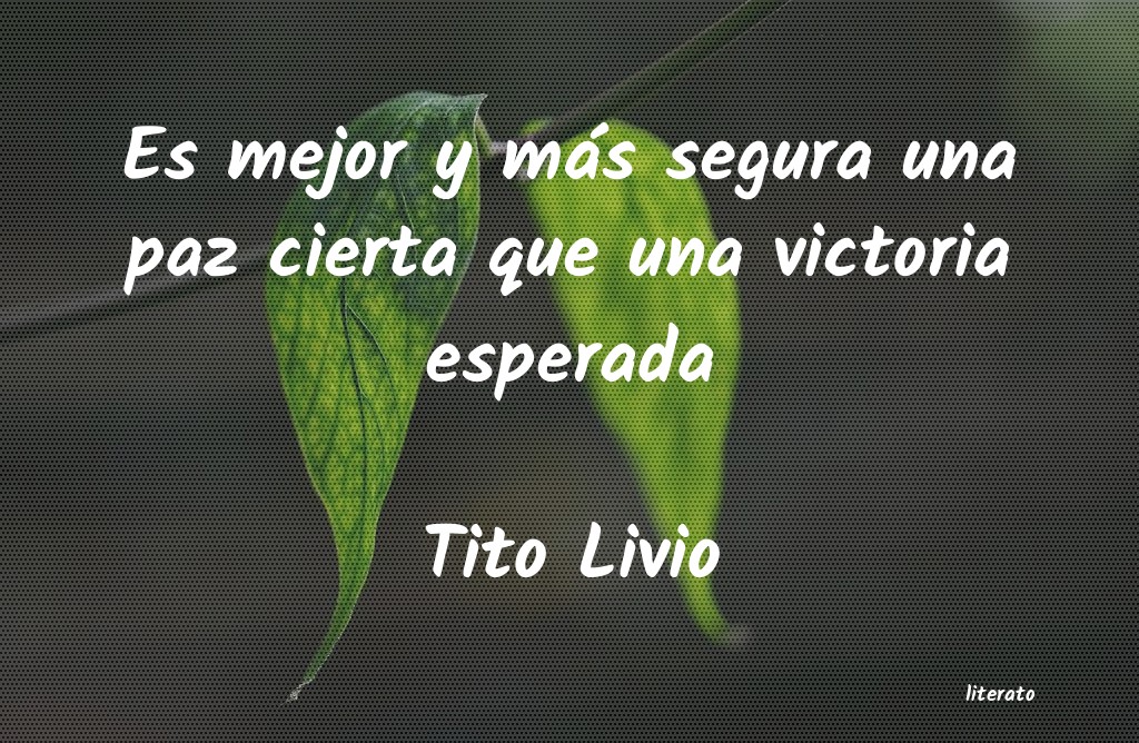 frases de Tito Livio