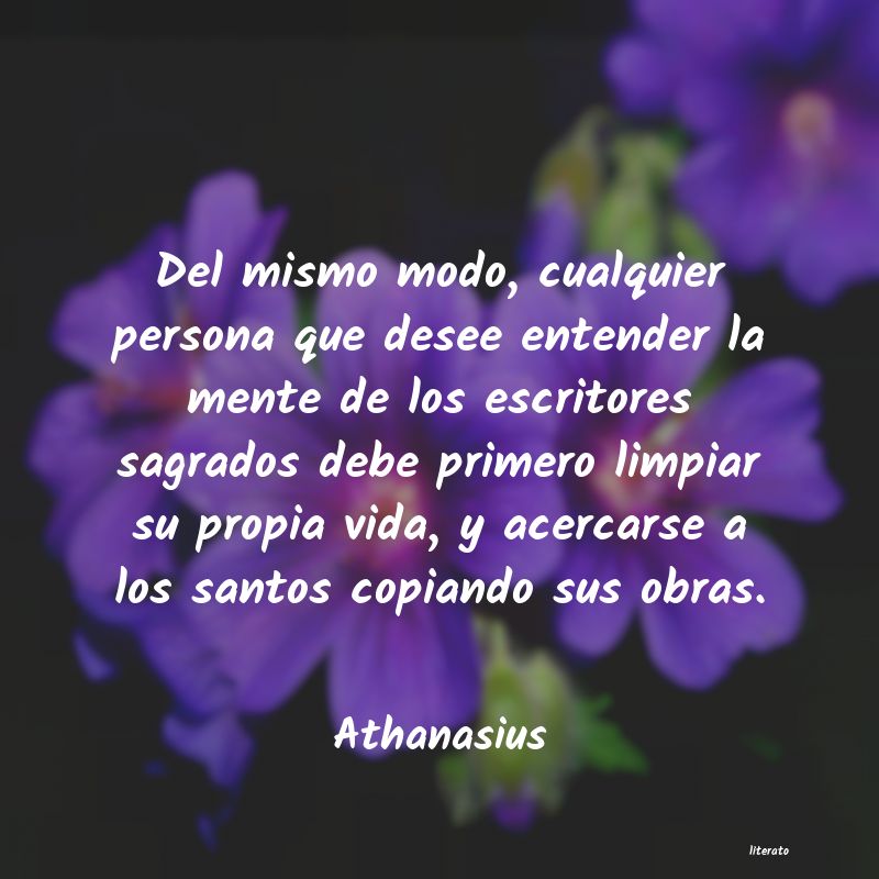 Frases de Athanasius