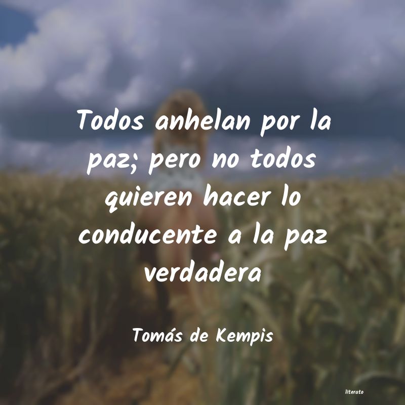 Frases de Tomás de Kempis