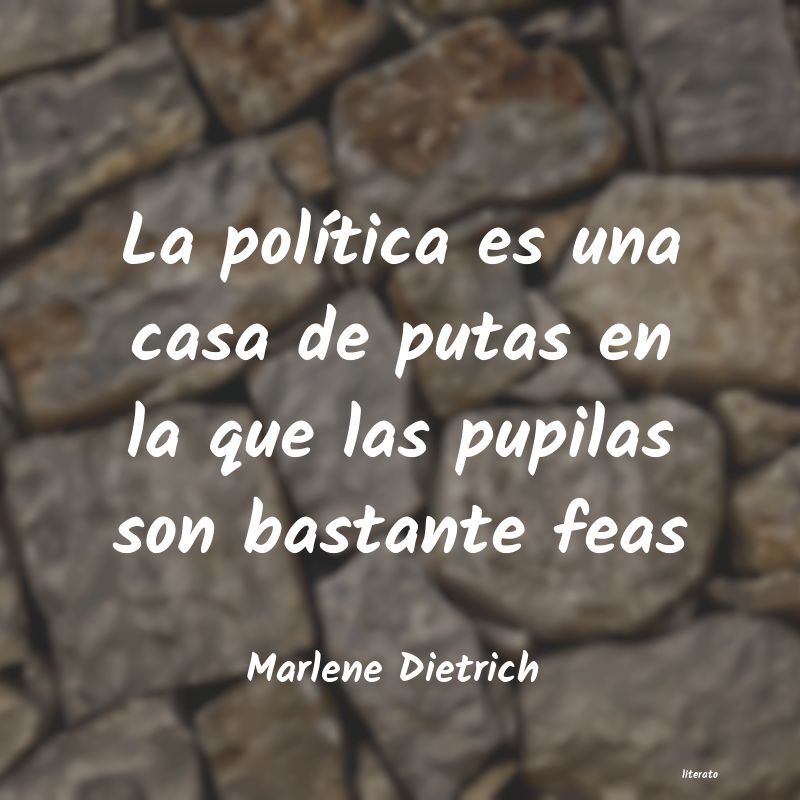 Frases de Marlene Dietrich