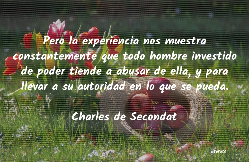 Frases de Charles de Secondat