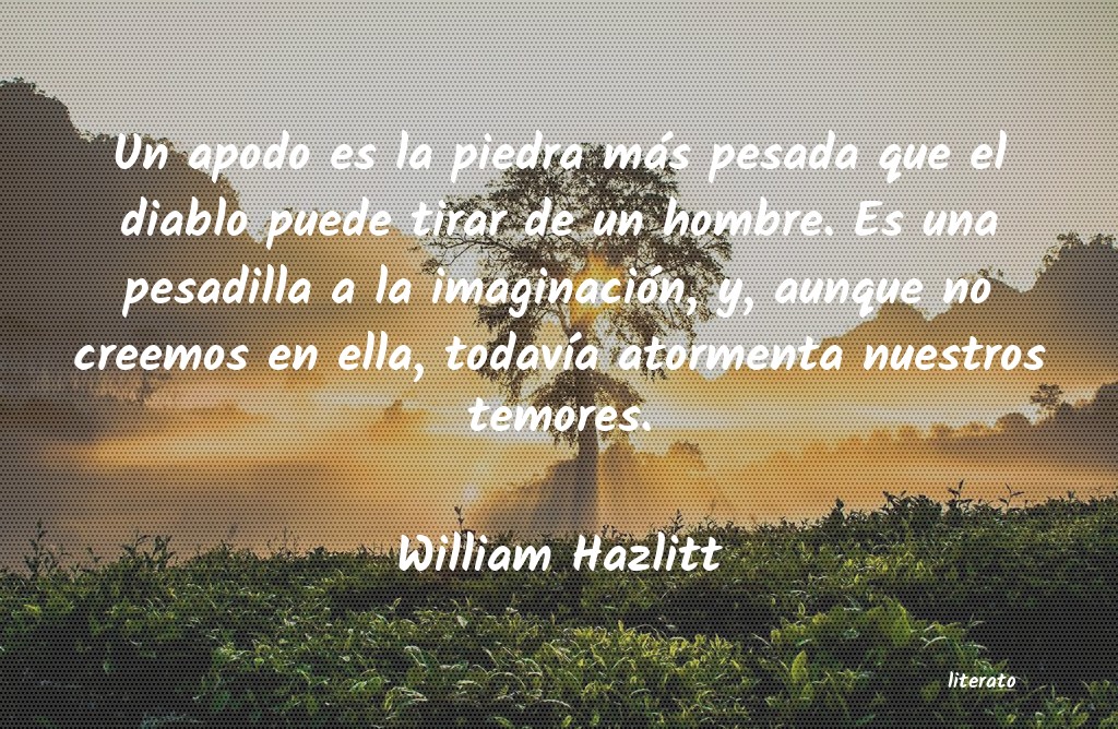 Frases de William Hazlitt