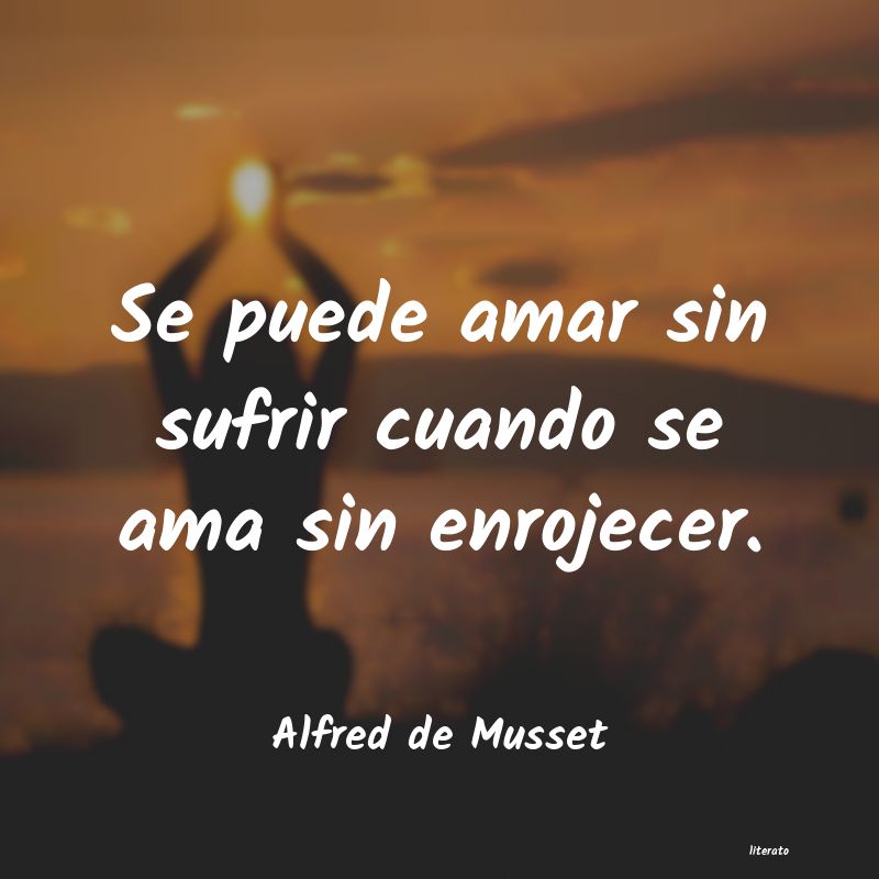 frases de Alfred de Musset