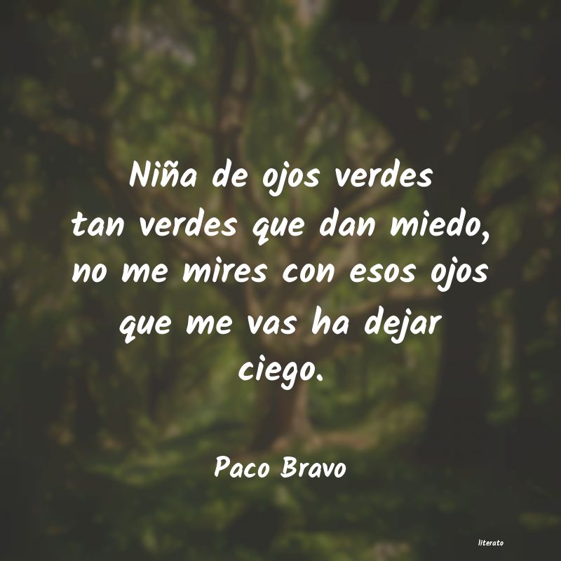 frases de Paco Bravo