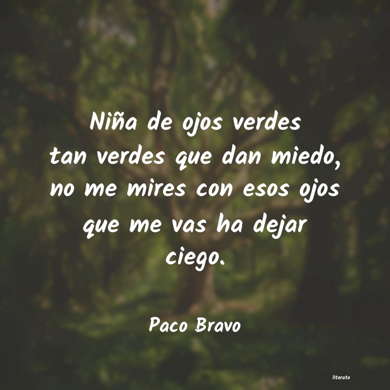 poemas de ojos verdes