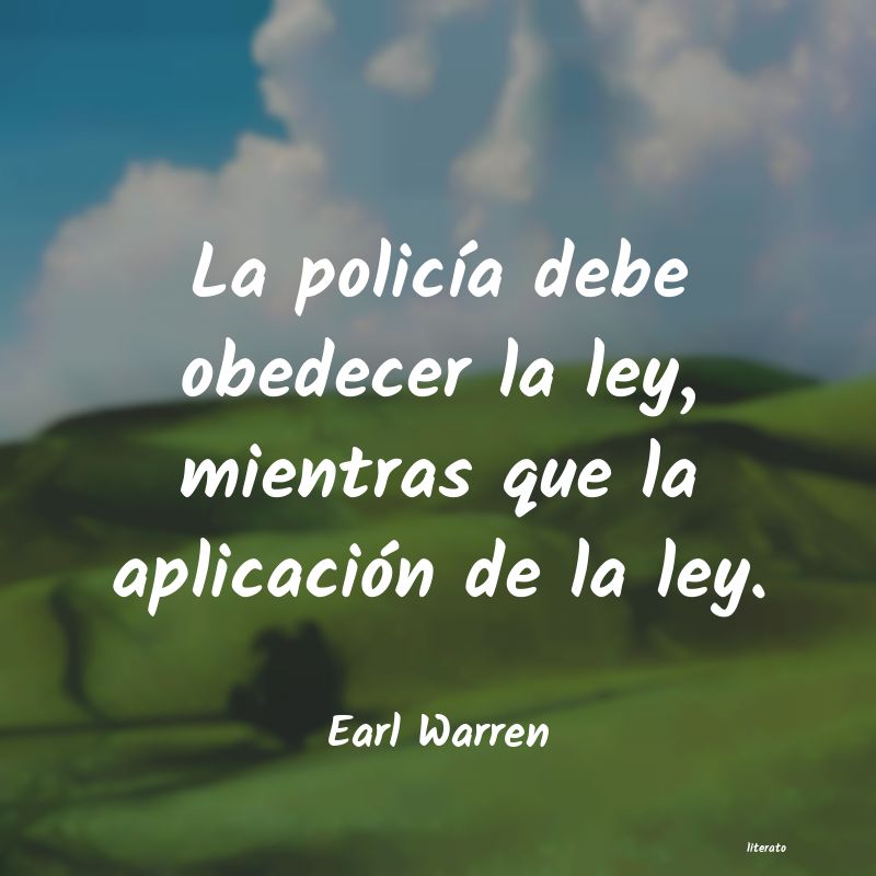 frases de Earl Warren