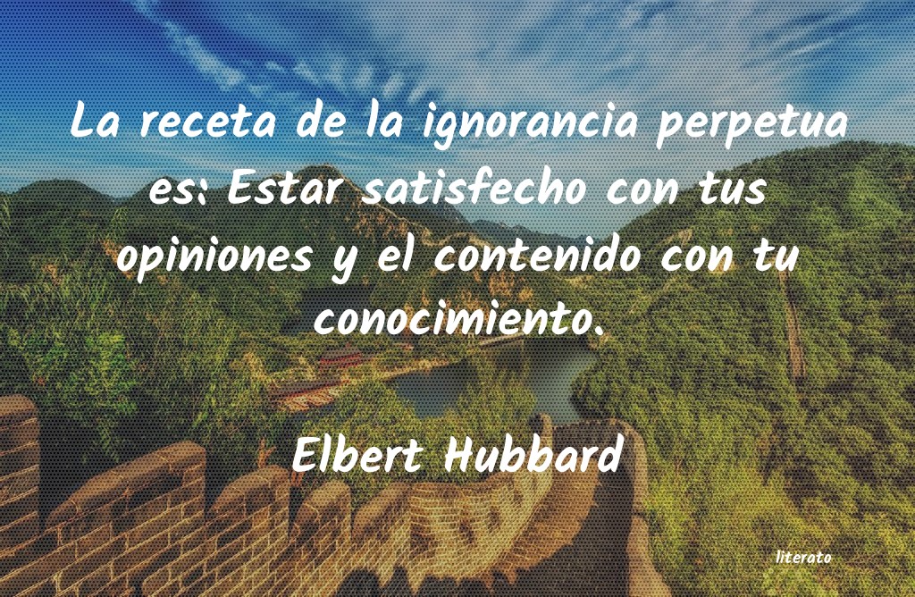 frases de Elbert Hubbard