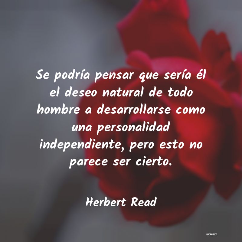 Frases de Herbert Read