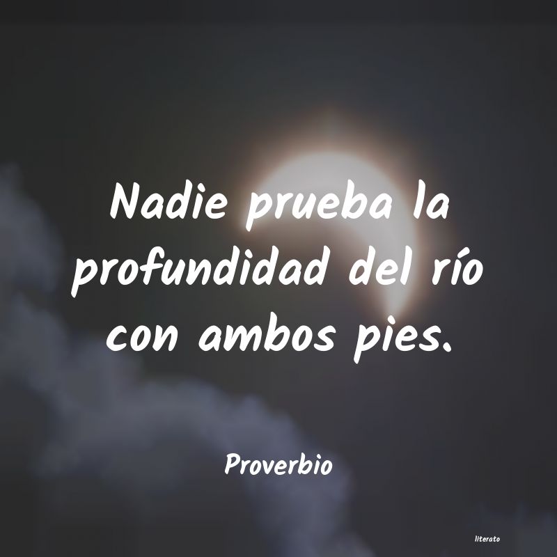 Frases de Proverbio