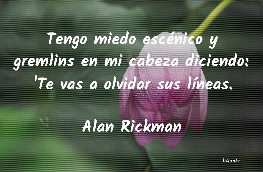 frases de Alan Rickman