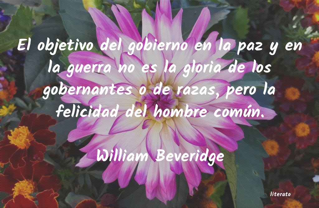 Frases de William Beveridge