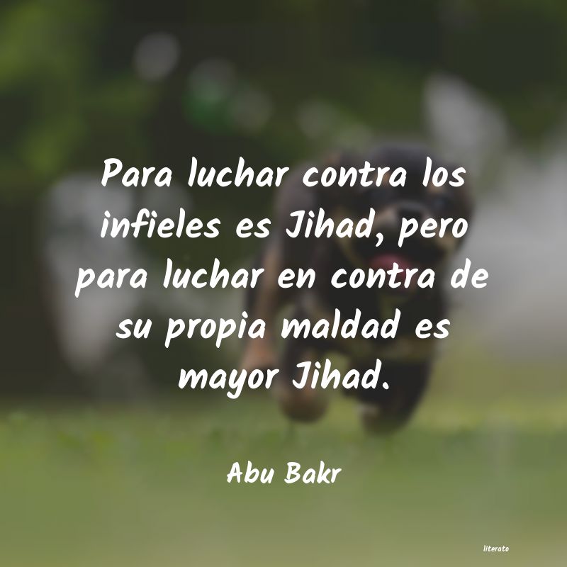 Frases de Abu Bakr