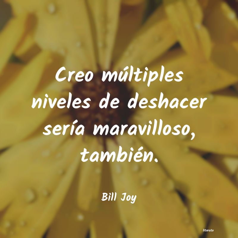 Frases de Bill Joy