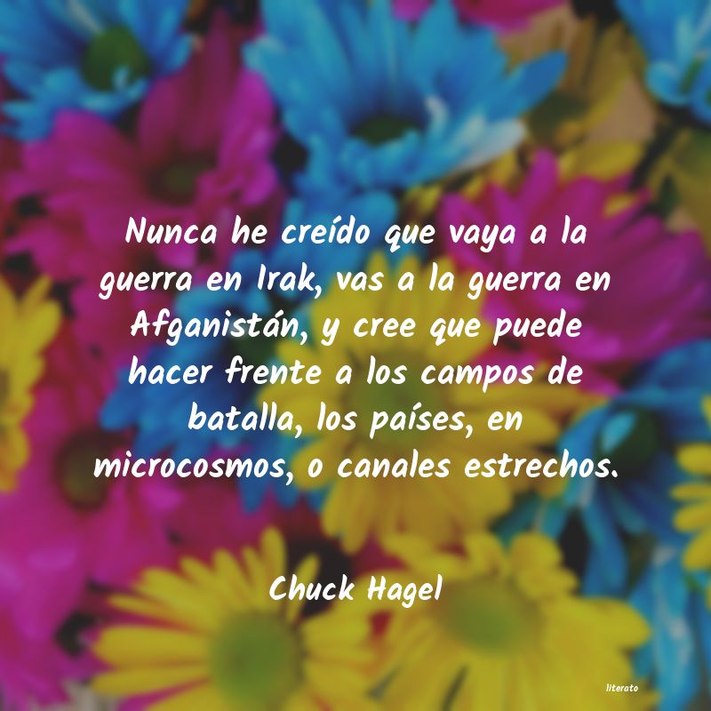 Frases de Chuck Hagel