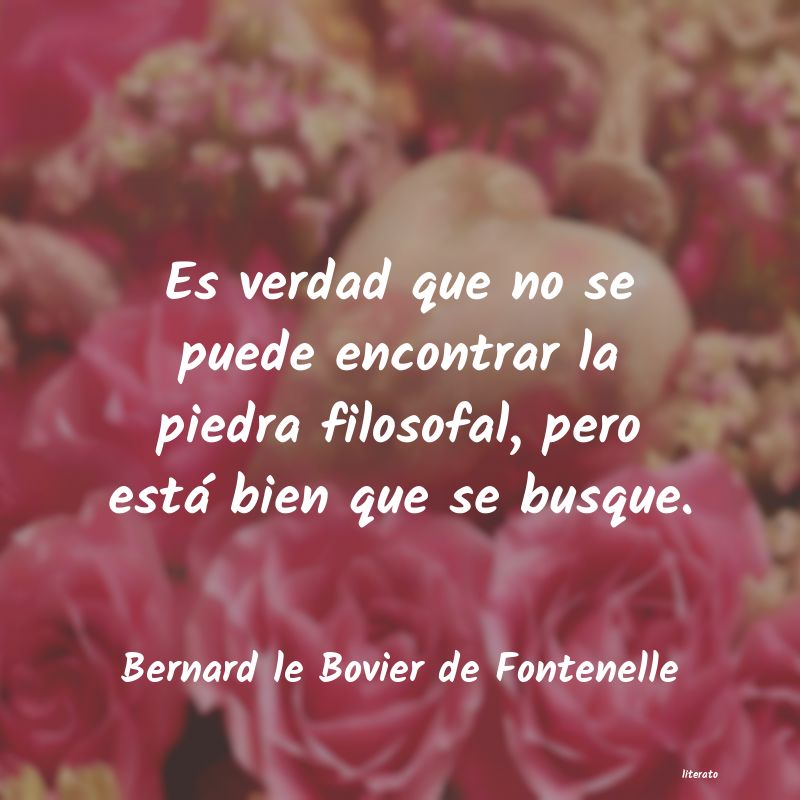 pensamiento de le bovier de fontenelle