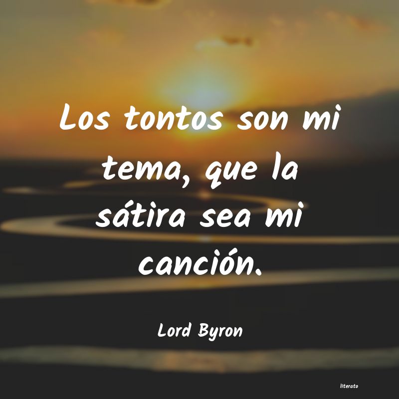 frases de Lord Byron