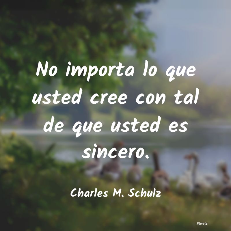 frases de Charles M. Schulz