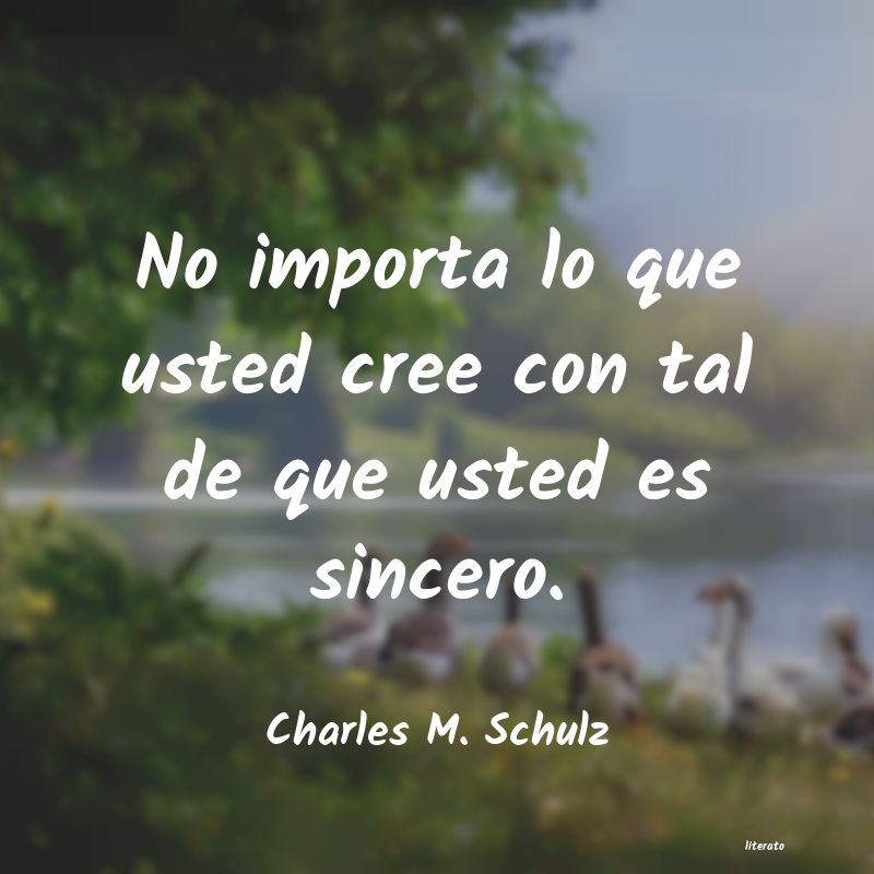 Frases de Charles M. Schulz