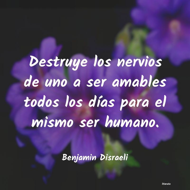 frases de Benjamin Disraeli