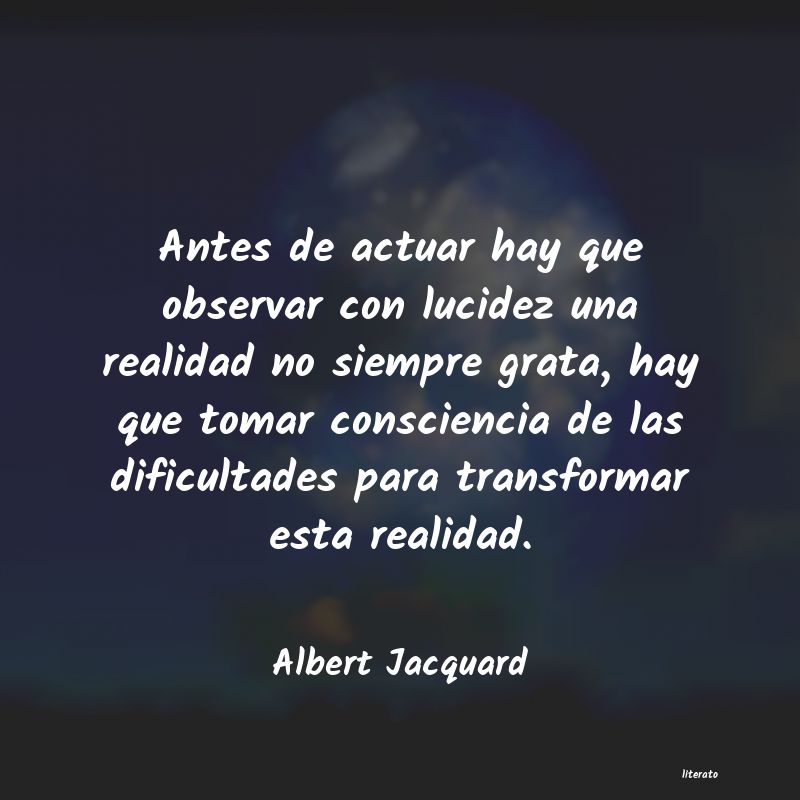 Frases de Albert Jacquard