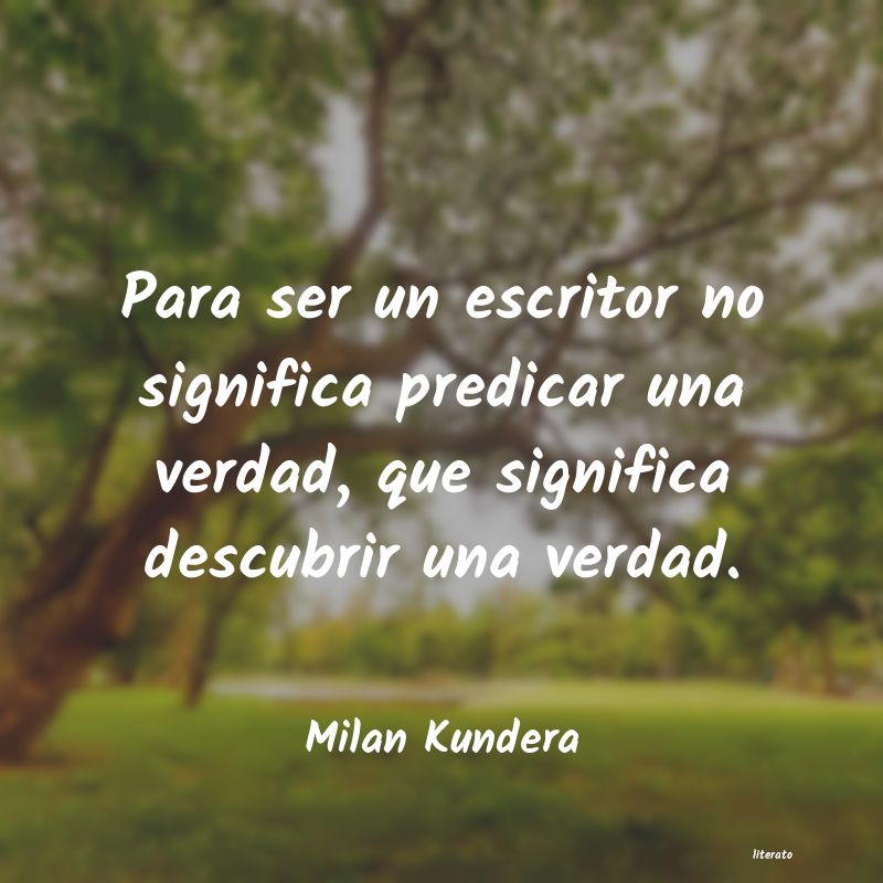 frases de Milan Kundera