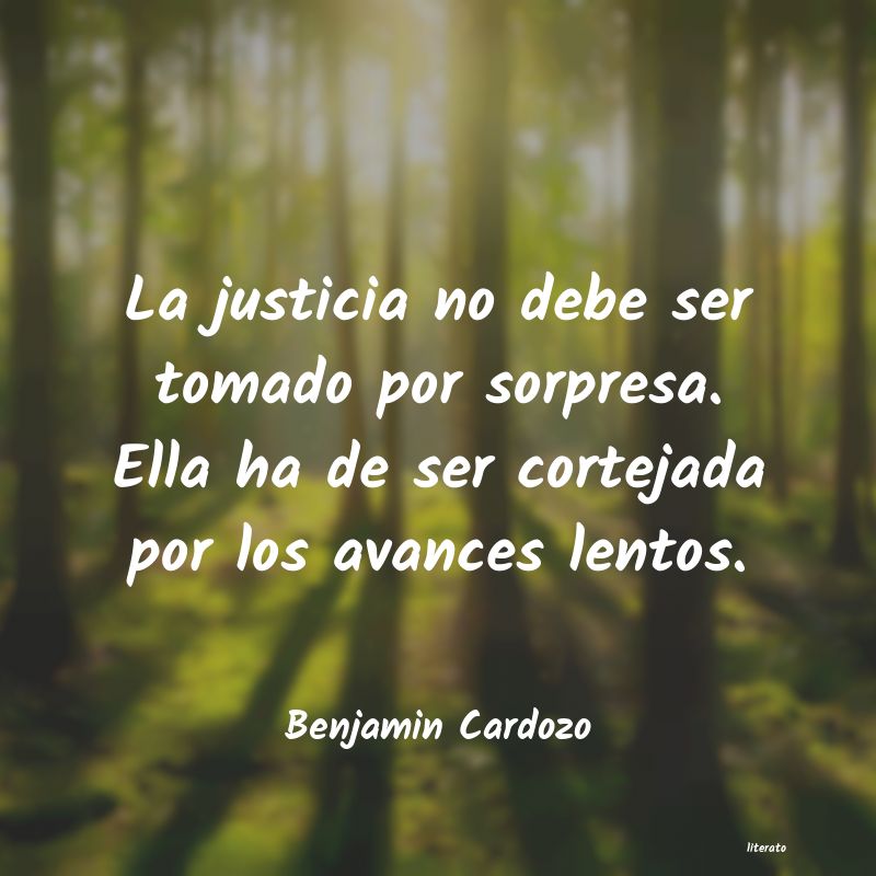 Frases de Benjamin Cardozo