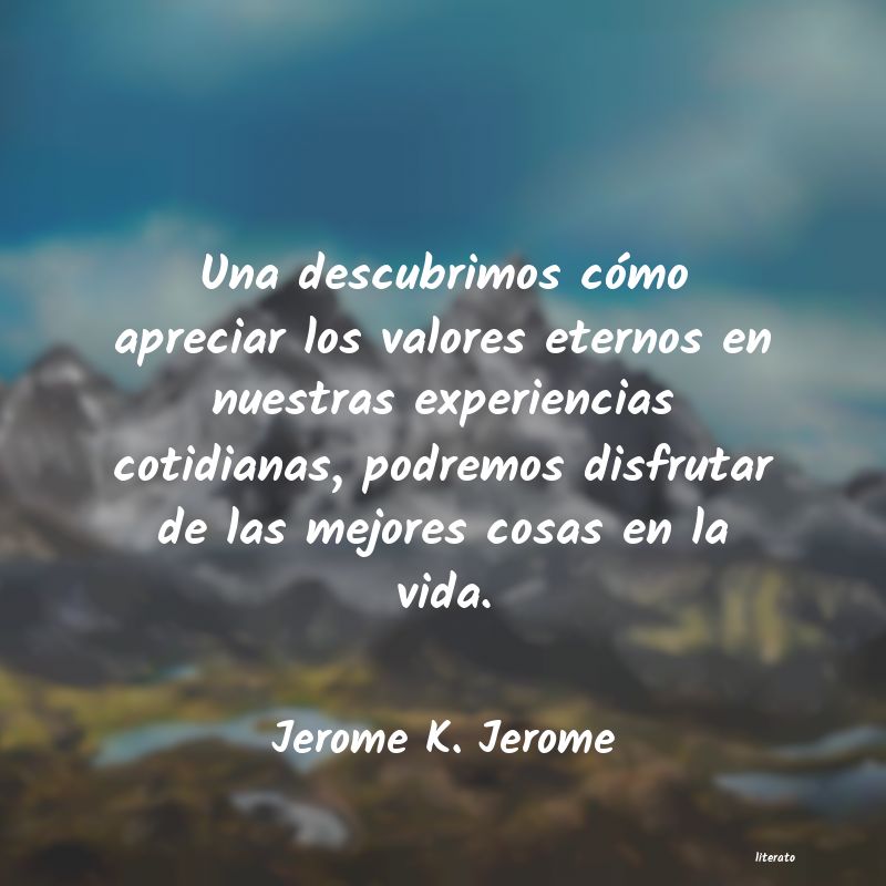 Frases de Jerome K. Jerome