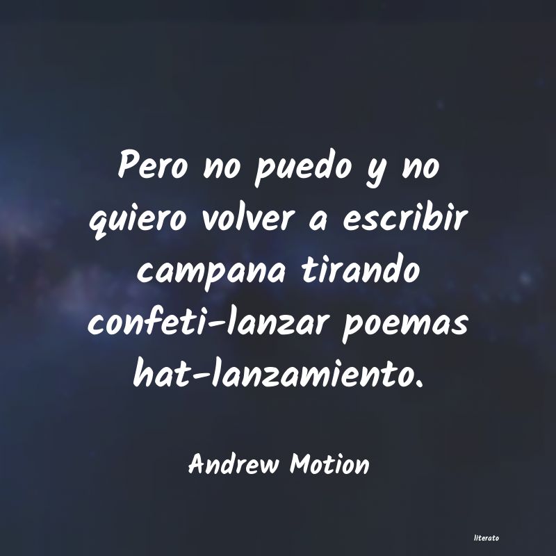 Frases de Andrew Motion