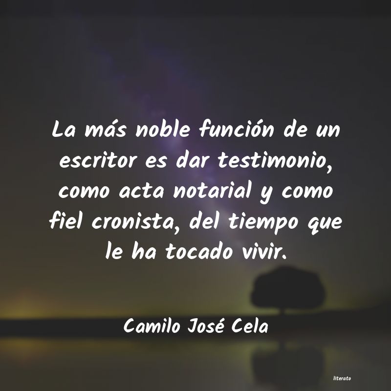 frases de Camilo José Cela