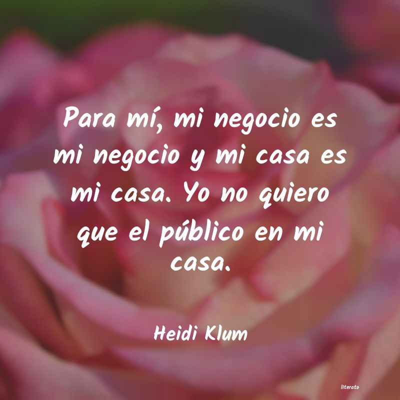 frases de Heidi Klum