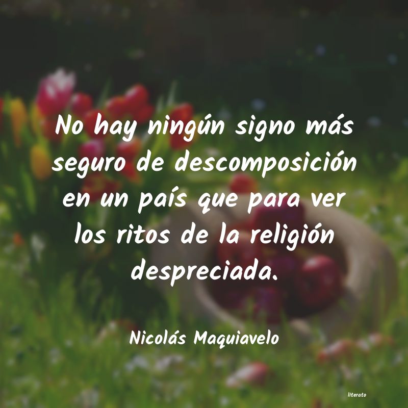 frases de Nicolás Maquiavelo