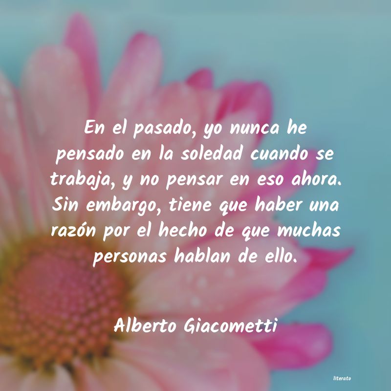 frases de Alberto Giacometti
