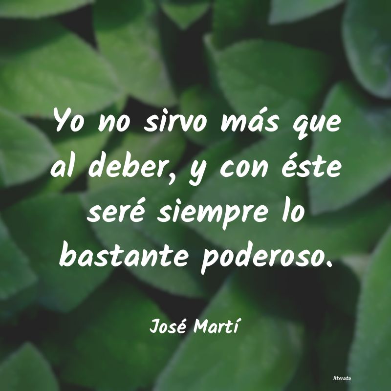 frases de jose marti sobre el deber