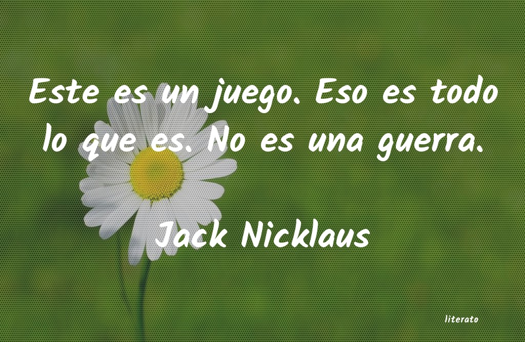frases de Jack Nicklaus