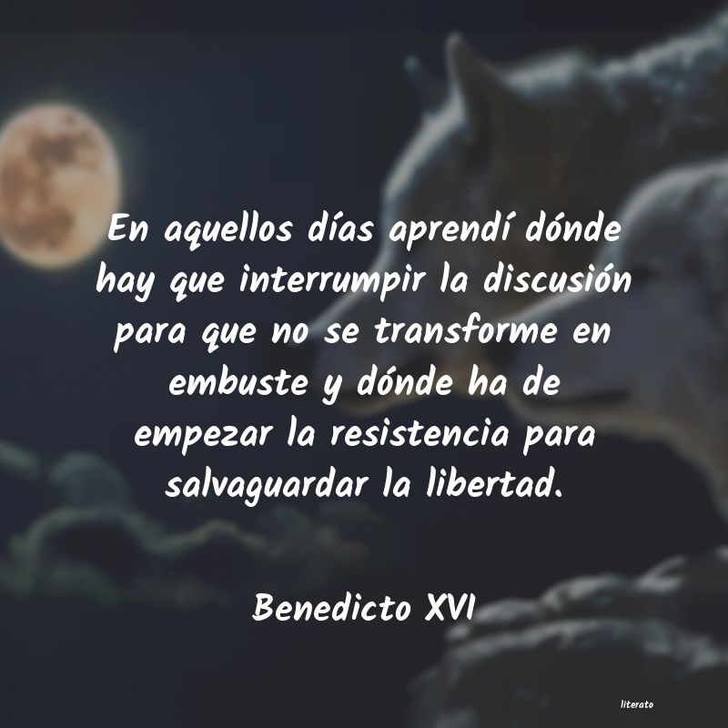 Frases de Benedicto XVI