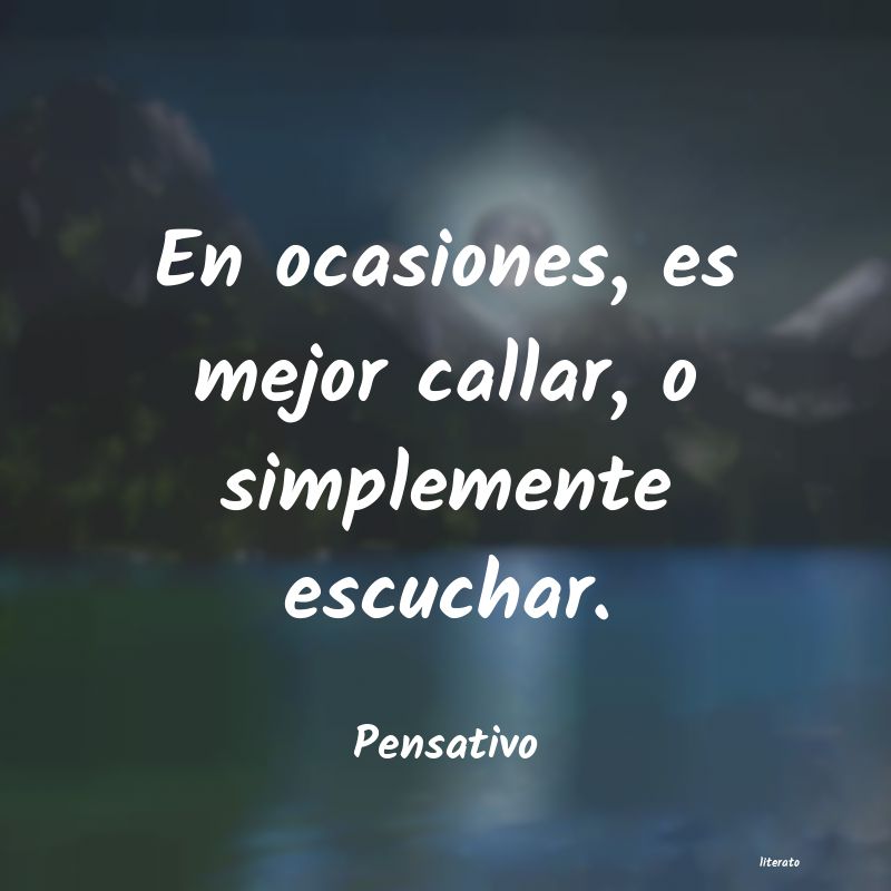 frases de Pensativo